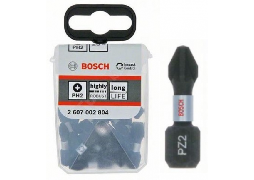 Bit impact PZ2 x 25mm /25st Bosch TicTac (2.607.002.804)