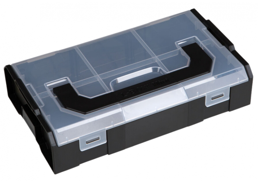 L-BOXX Mini zwart deksel transparant BSS 259x158x63mm