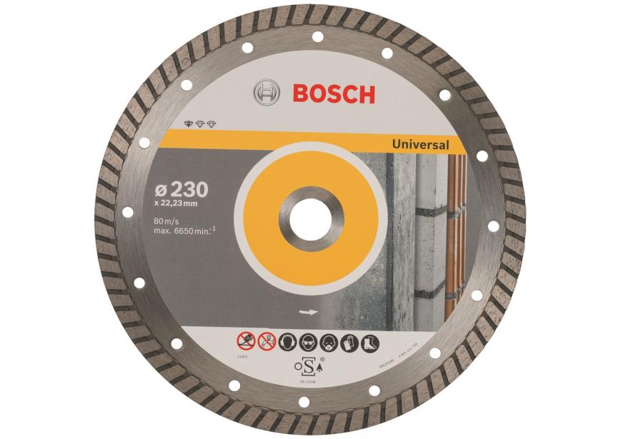 Diamantschijf Bosch Ø230x2.5x10mm (2.608.602.397) Standard universal turbo