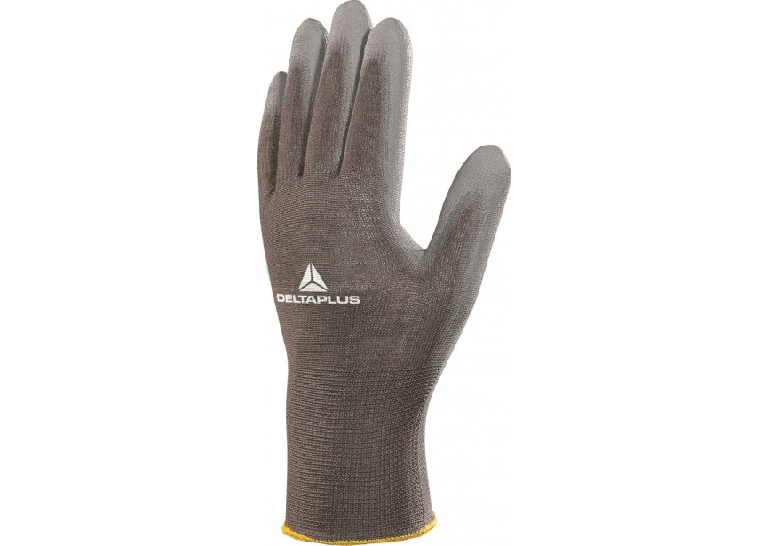 Handschoen gebreid polyester grijs mt 8 VE702
