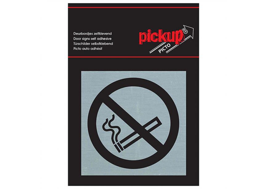 Route ALU picto roken verboden 80x80 