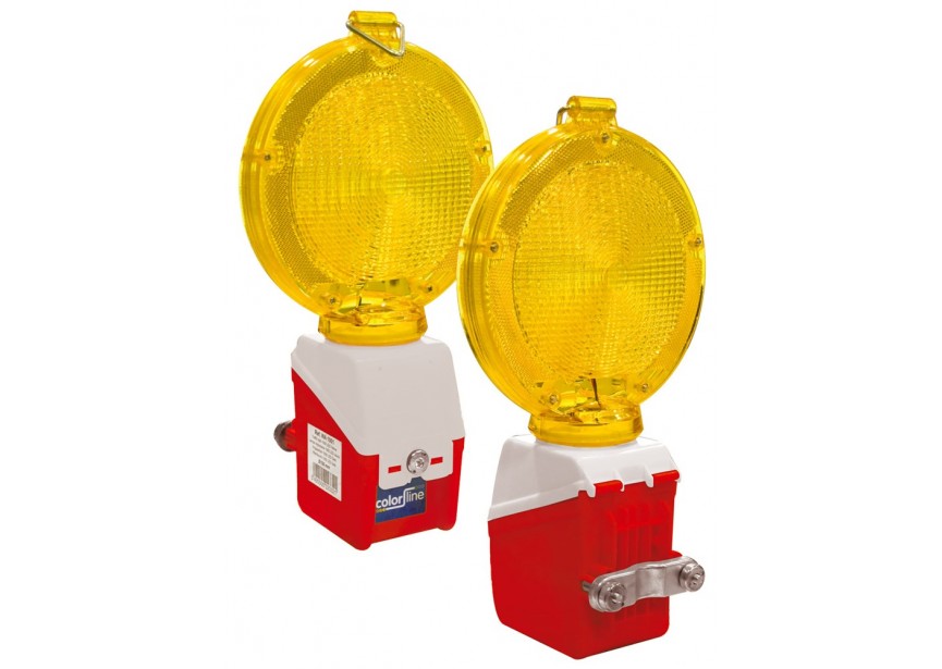 Signalisatielamp geel 1500 LED Ø180mm Exclusief 1 batterij