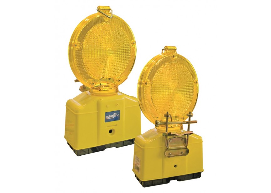 Signalisatielamp geel 2000 LED Ø180mm Exclusief 2 batterijen